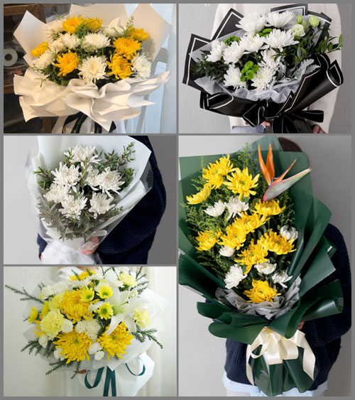 浙江省金华武义县大田乡宏阁村白事花束代送